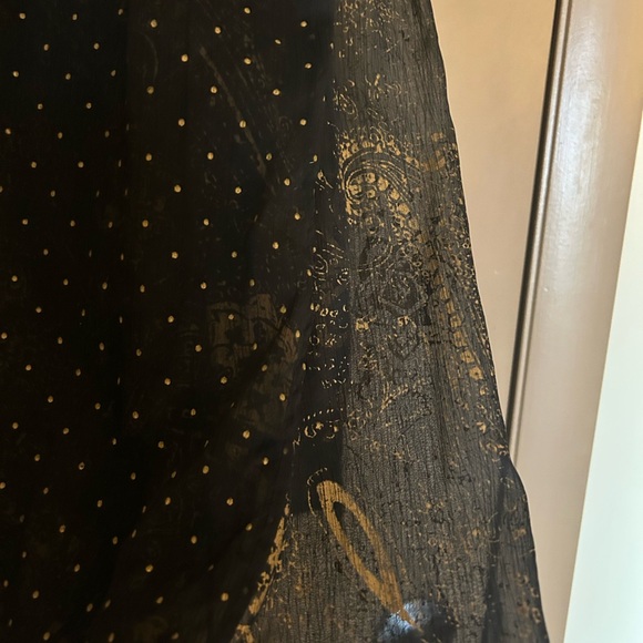 Free People Black Polka Dot Skirt - Picture 4 of 9